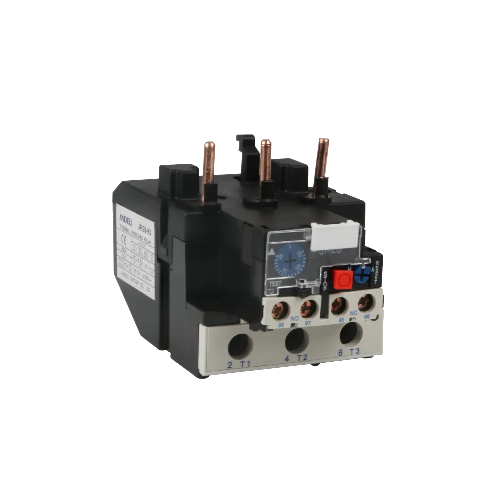 Contactos auxiliares NC y NO del relé térmico