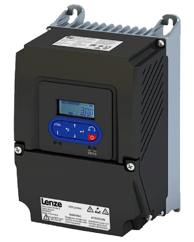 Convertidor de frecuencia Lenze i550 protec con grado de protección IP66 para montaje descentralizado en pared o motor industrial