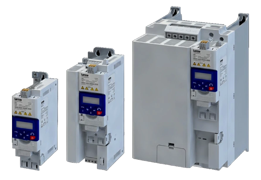 Variador frecuencia Lenze i550 arquitectura modular separable con Power Unit Control Unit Safety Unit configuración flexible industrial