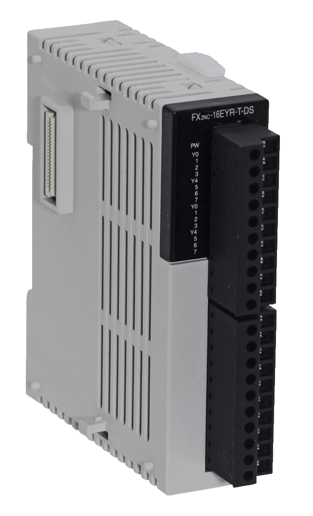 Bloque de extensión de salidas a relé FX2NC-16EYR-T para PLCs Mitsubishi compactos