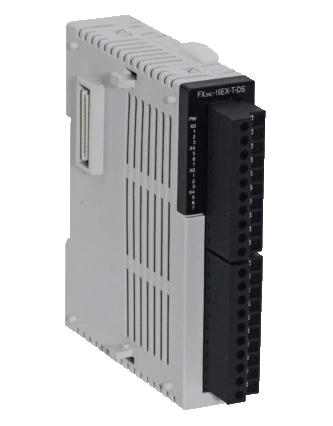 Bloque de extensión compacto FX2NC-16EX-T con terminales para FX3UC