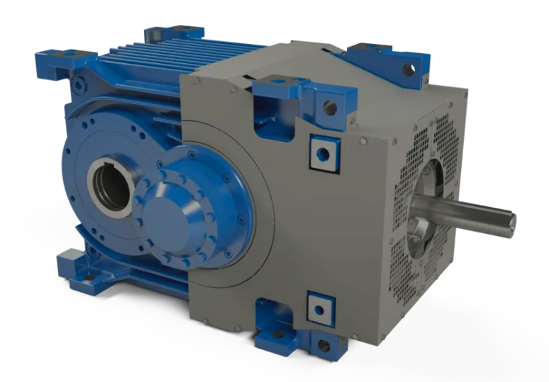 Reductor ortogonal MAXXDRIVE XT de NORD con ventilación axial integrada para gestión térmica eficiente