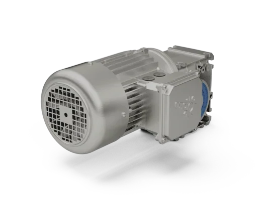 Reductor de sinfín SI UNIVERSAL NORD con opciones de eje hueco o sólido para configuraciones modulares