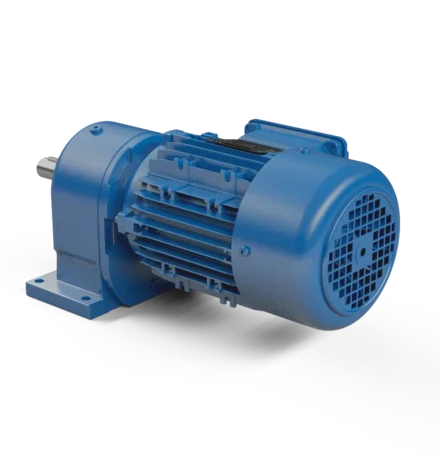 Motorreductor coaxial NORD con opción de montaje en brida para instalación flexible