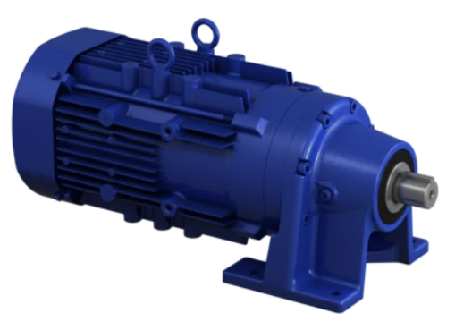 Detalle de construcción robusta del motorreductor Cyclo Motor Integrado para aplicaciones industriales