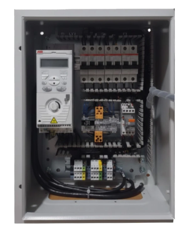 Tablero de monitoreo de temperatura y horas de trabajo SAGAMOTTION con display digital industrial