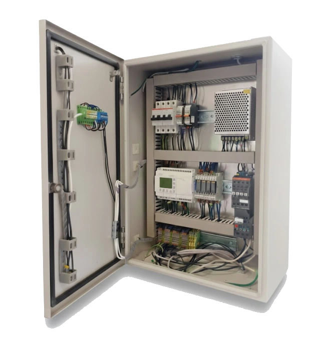 Tablero industrial SAGAMOTTION con variador de frecuencia VFD para control de velocidad y ahorro energético en motores eléctricos