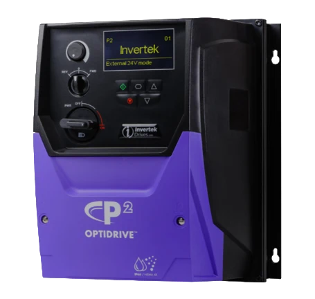 Variador Optidrive P2 para aplicaciones industriales exigentes con opciones de carcasa IP55 e IP66